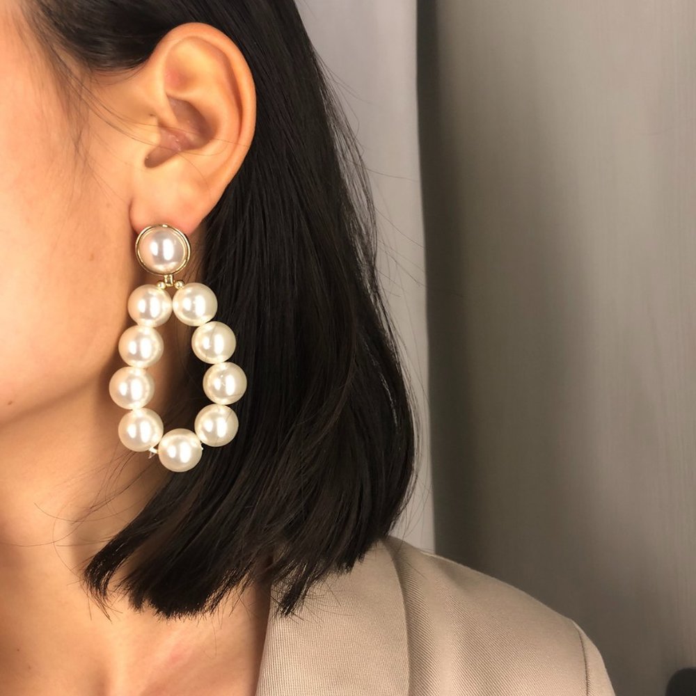 ❤️‍🔥𝕤𝕒𝕝𝕖❤️‍🔥 pearls earrings - Picture 5 of 10